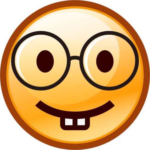nerd face (smiley) emoji