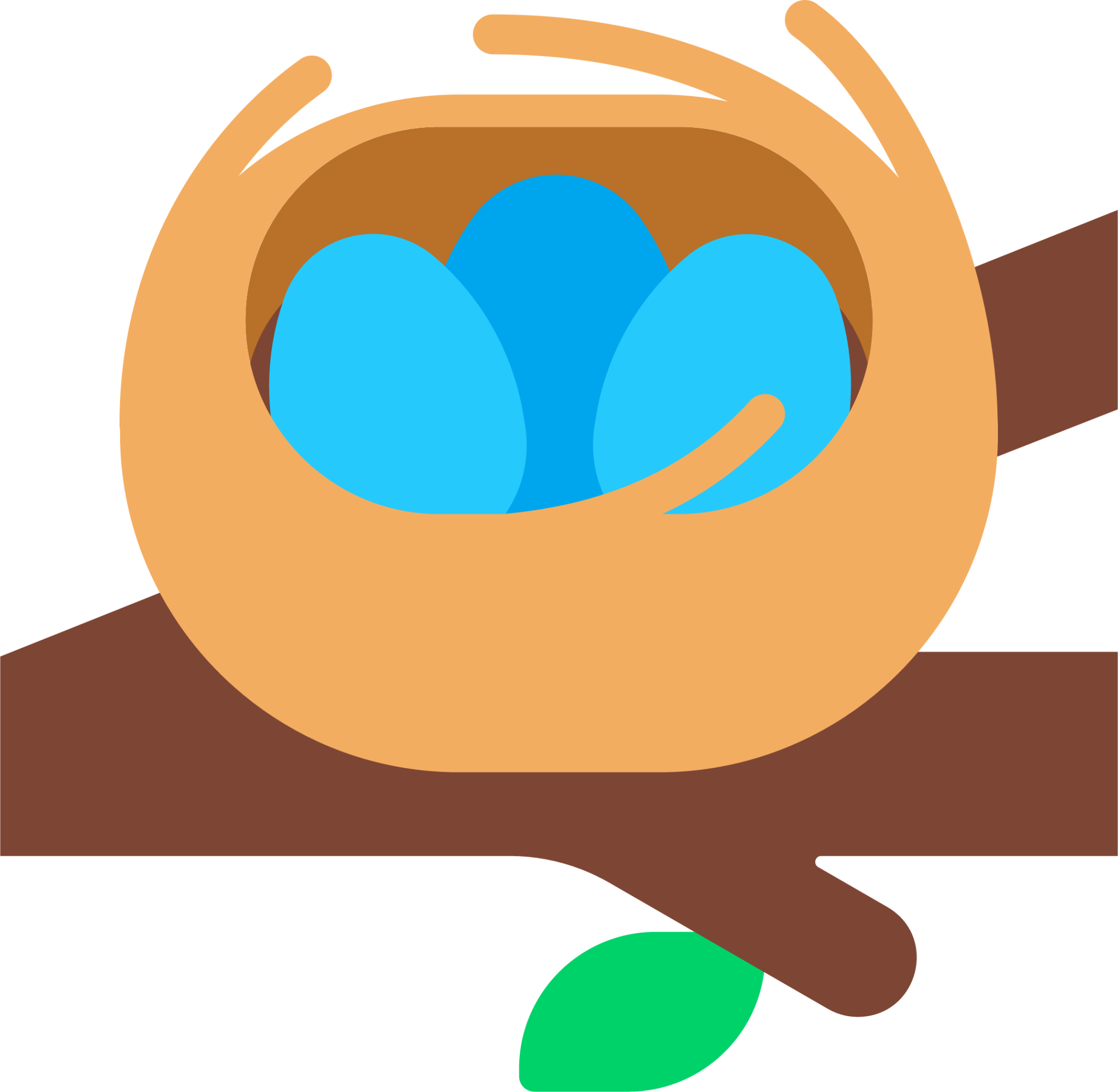 nest with eggs emoji