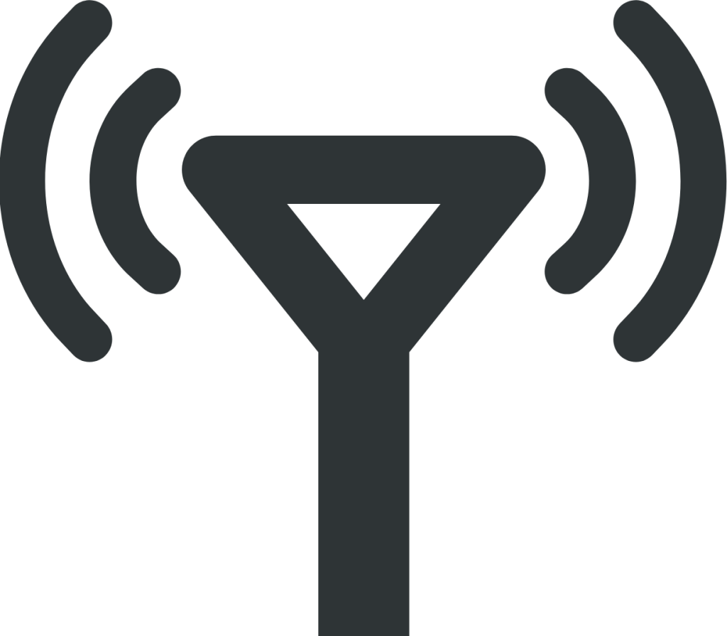 network cellular connected symbolic icon