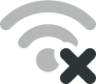 network wireless offline symbolic icon