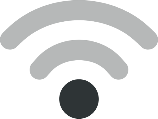 network wireless signal weak symbolic icon