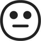 neutral face emoji