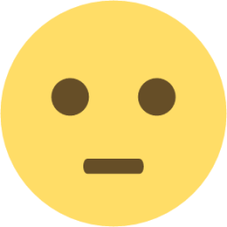 neutral face emoji