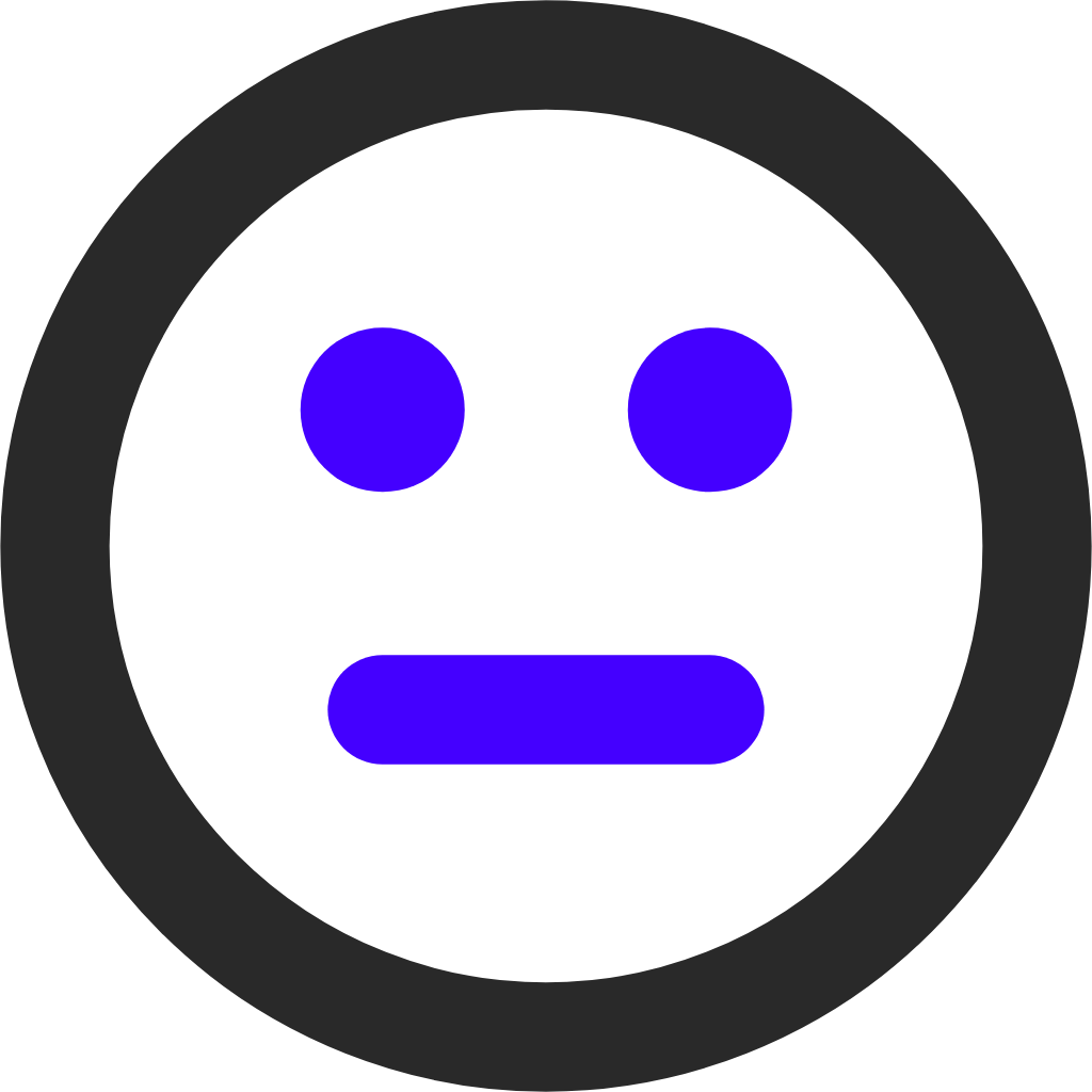 neutral face icon