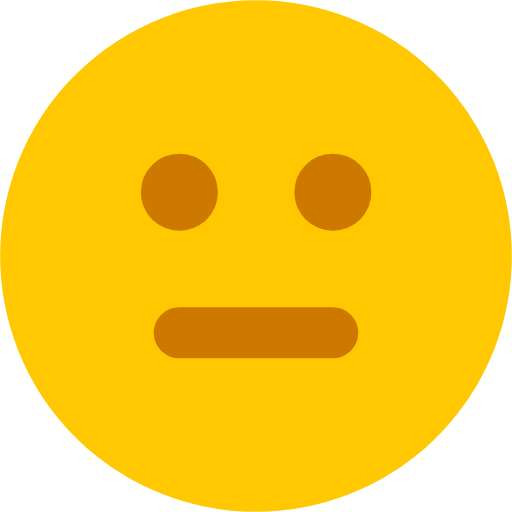 neutral face icon