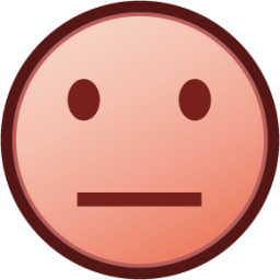 neutral face (plain) emoji
