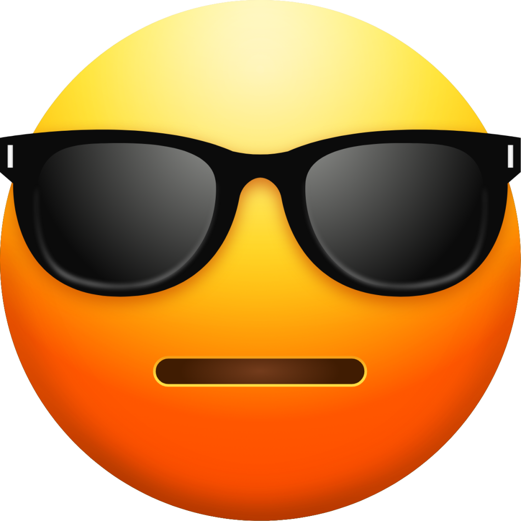 Neutral Face With Sunglasses emoji