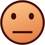 neutral face (yellow) emoji