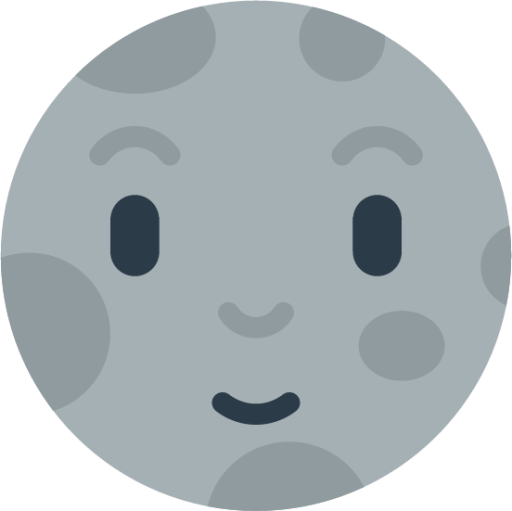 new moon face emoji