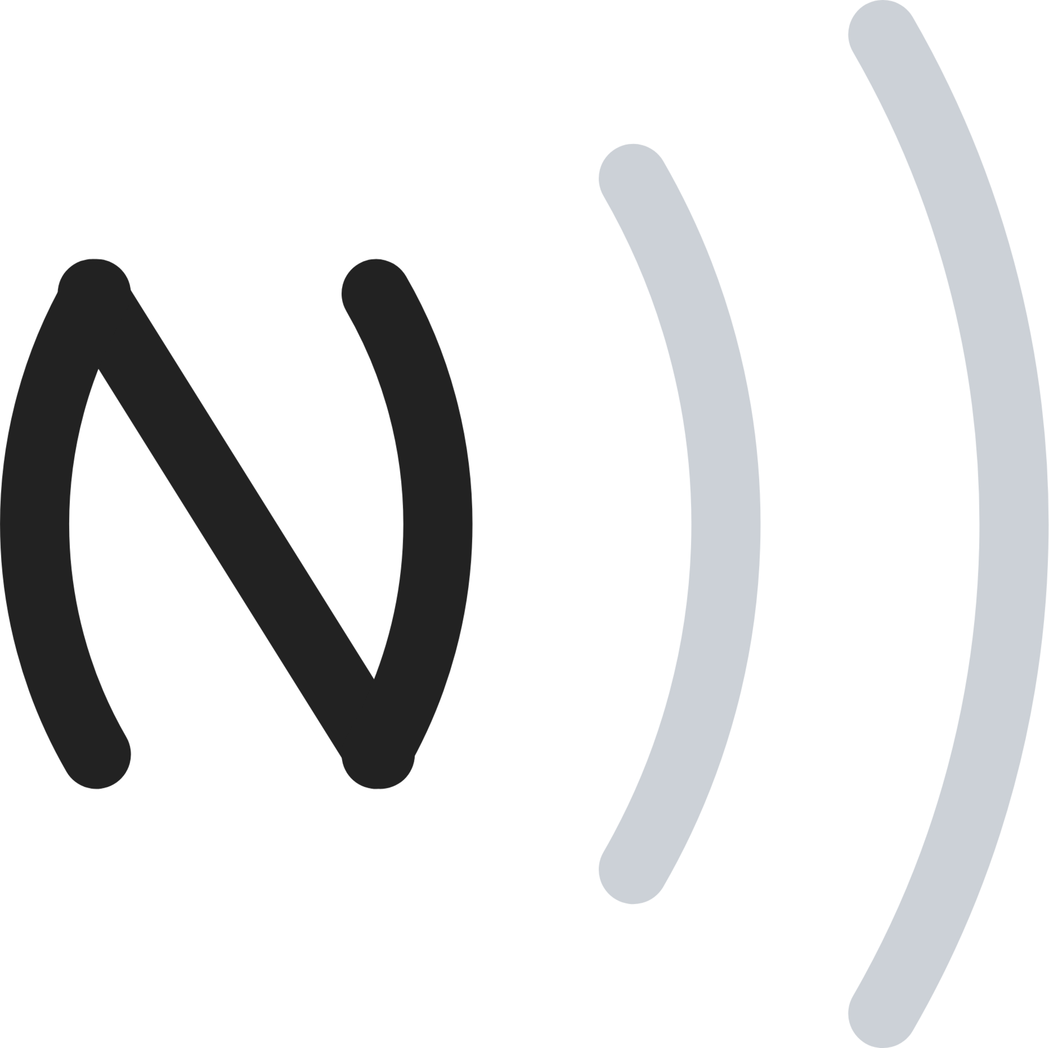 NFC duotone line icon