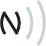 NFC duotone line icon