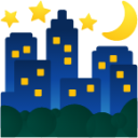night with stars emoji