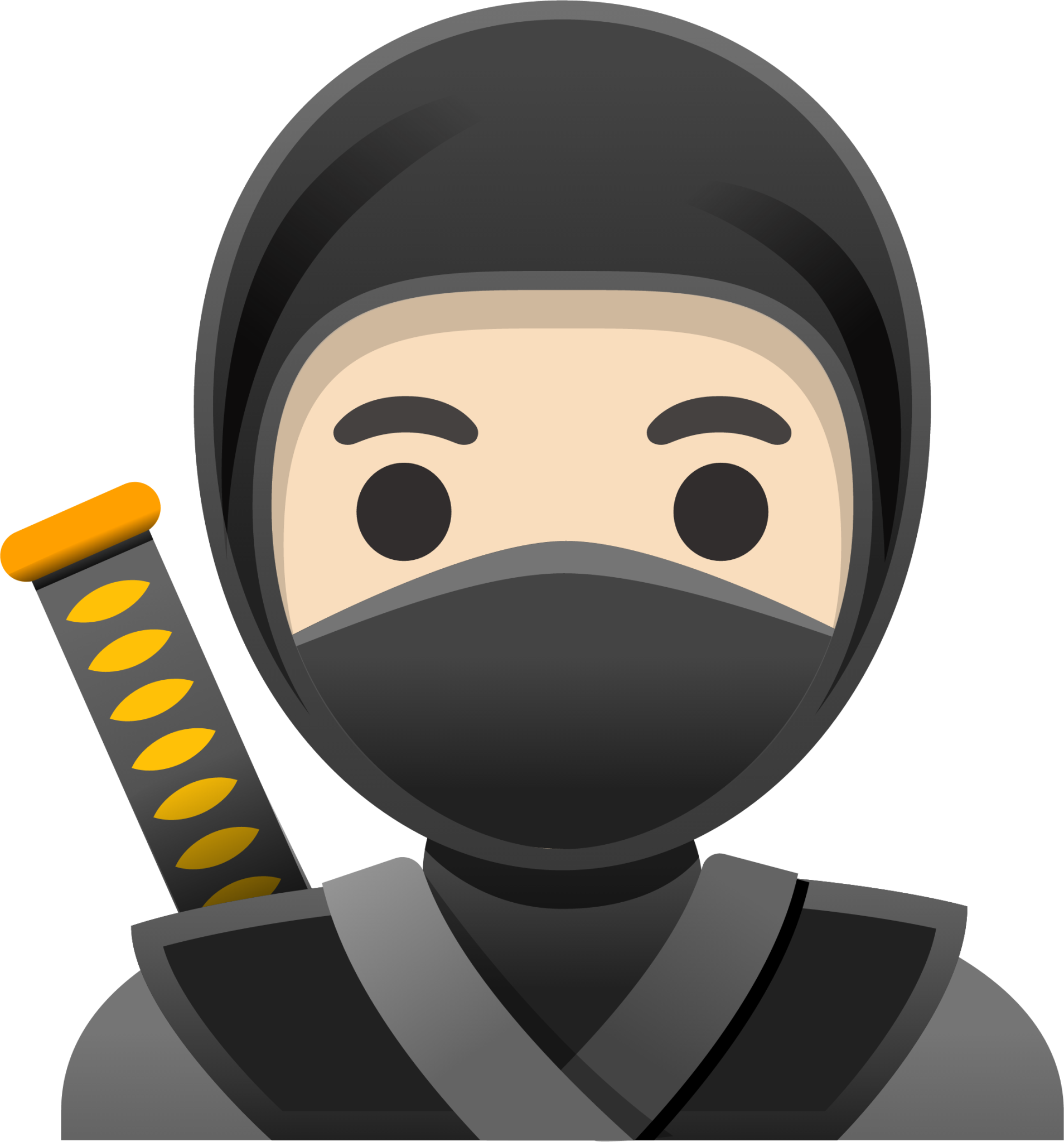 ninja: light skin tone emoji