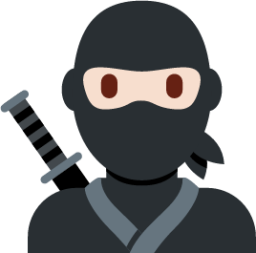 ninja: light skin tone emoji