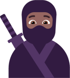 ninja medium dark emoji