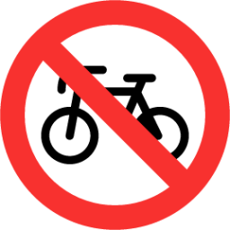 no bicycles emoji