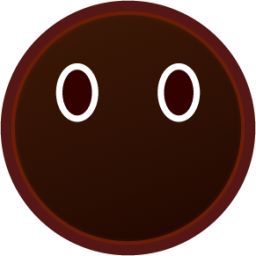 no mouth (black) emoji