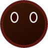 no mouth (black) emoji
