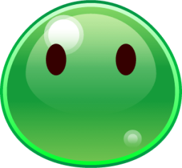 no mouth (slime) emoji