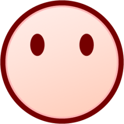 no mouth (white) emoji