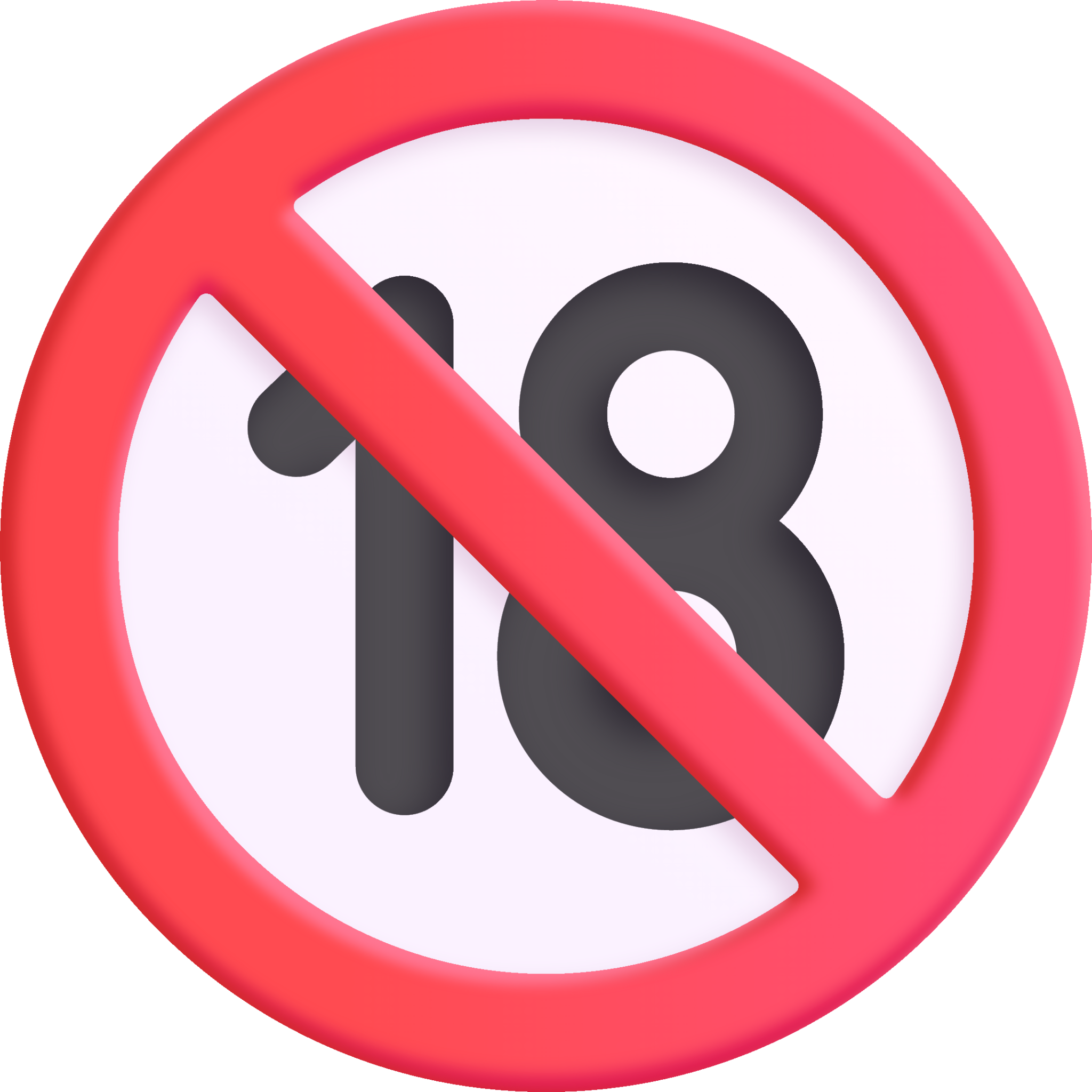 no one under eighteen emoji