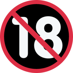 no one under eighteen symbol emoji