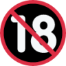 no one under eighteen symbol emoji