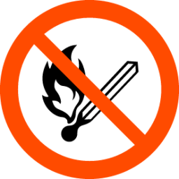 no open flame icon