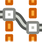 node distribute horizontal icon