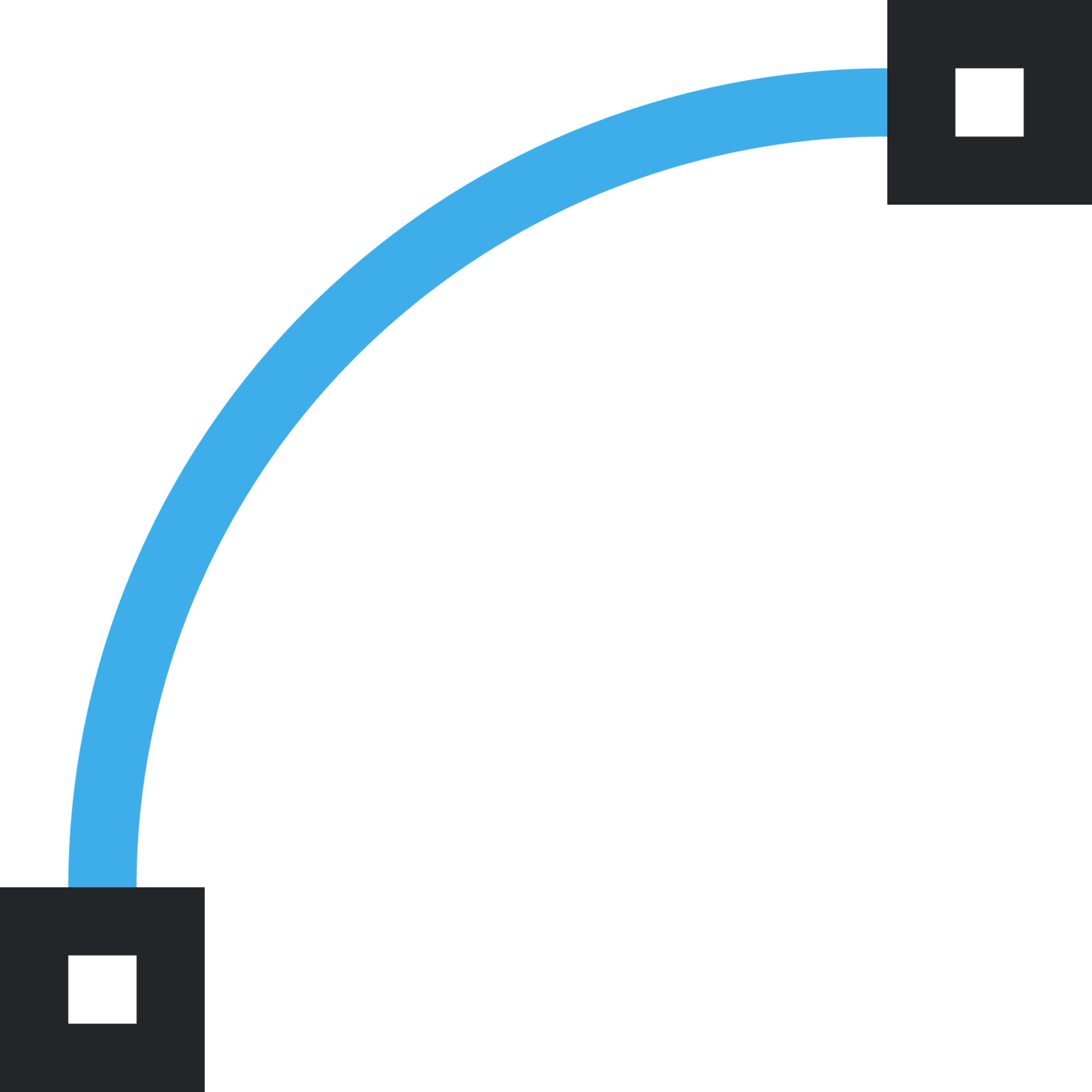node segment curve icon