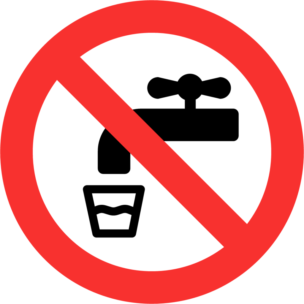 non potable water emoji
