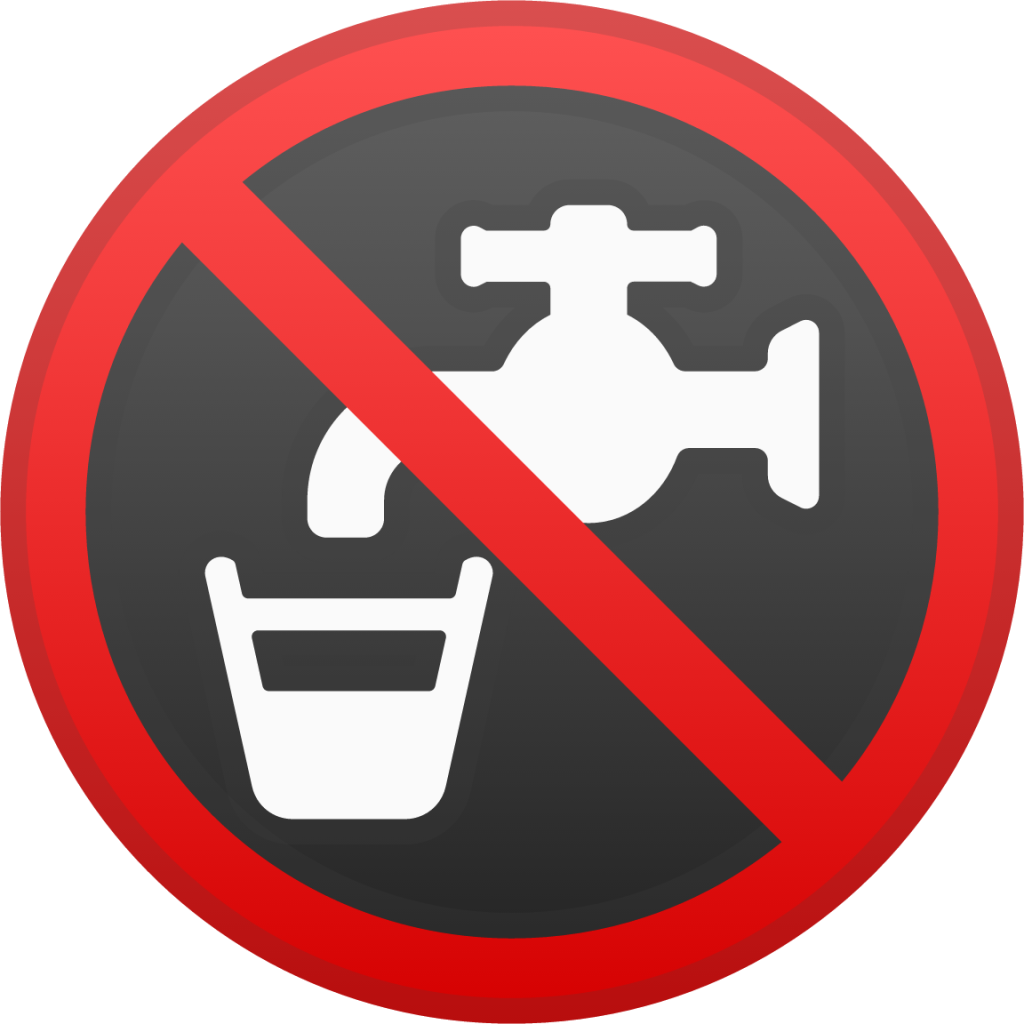 non-potable water emoji