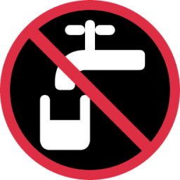 non-potable water symbol emoji
