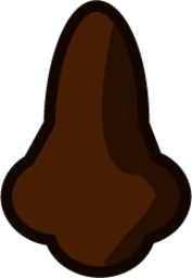 nose (black) emoji