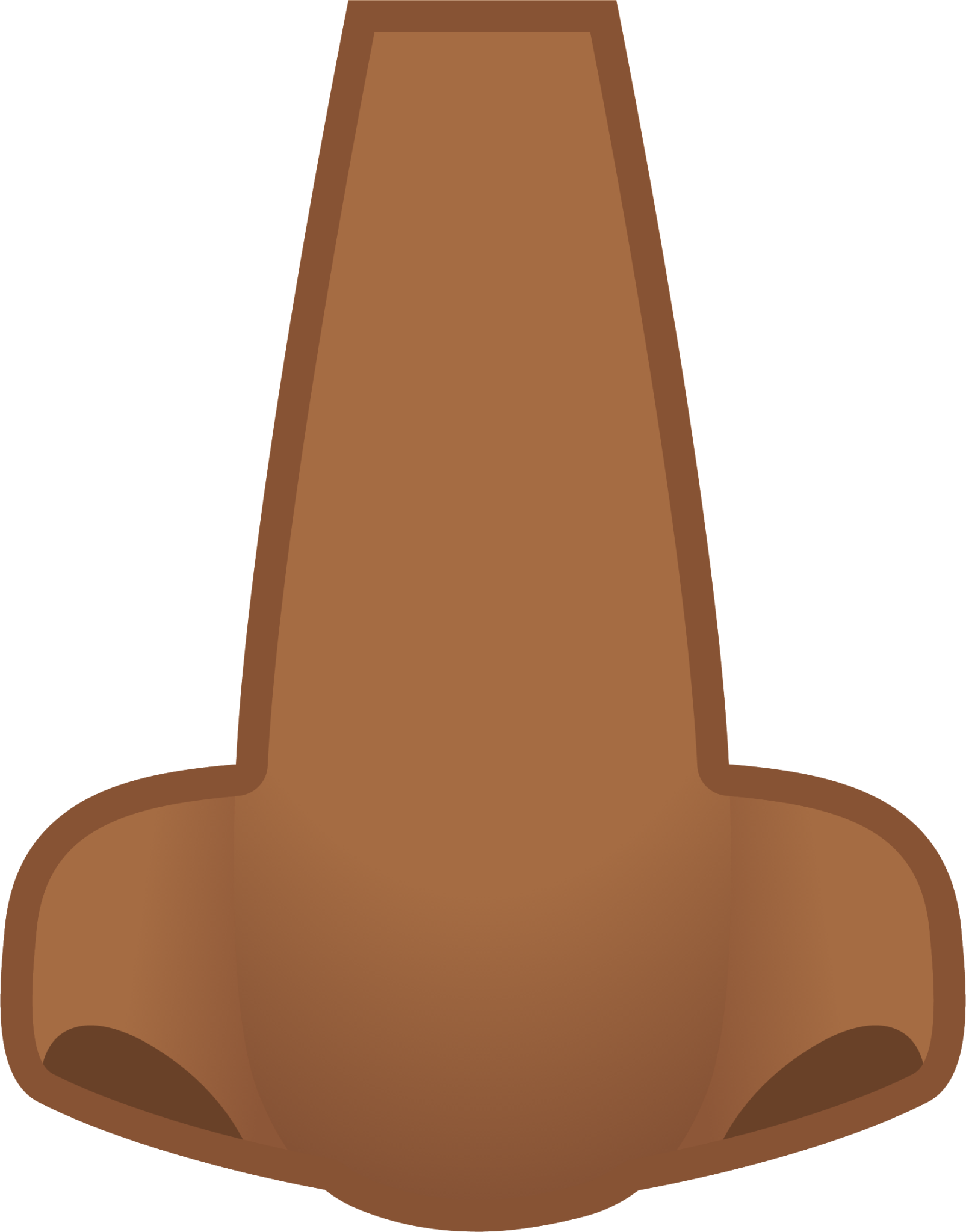 nose: medium-dark skin tone emoji