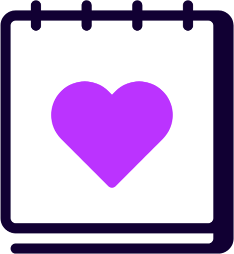 note heart icon