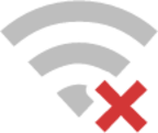 notification network wireless disconnected symbolic icon