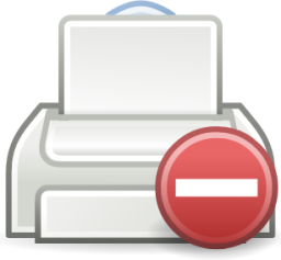 notification printer error icon