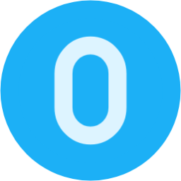 number 0 circle icon