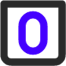 number 0 square icon