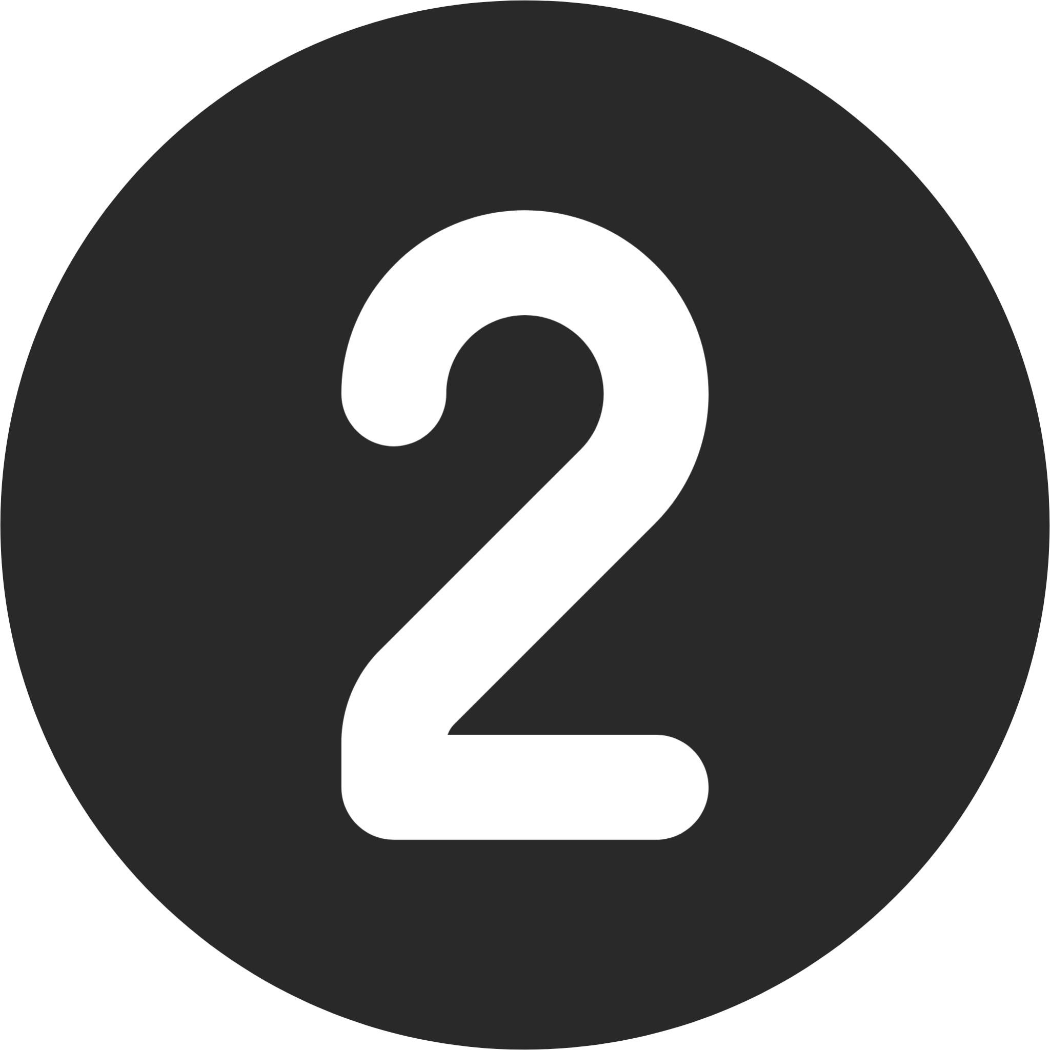 number 2 circle icon