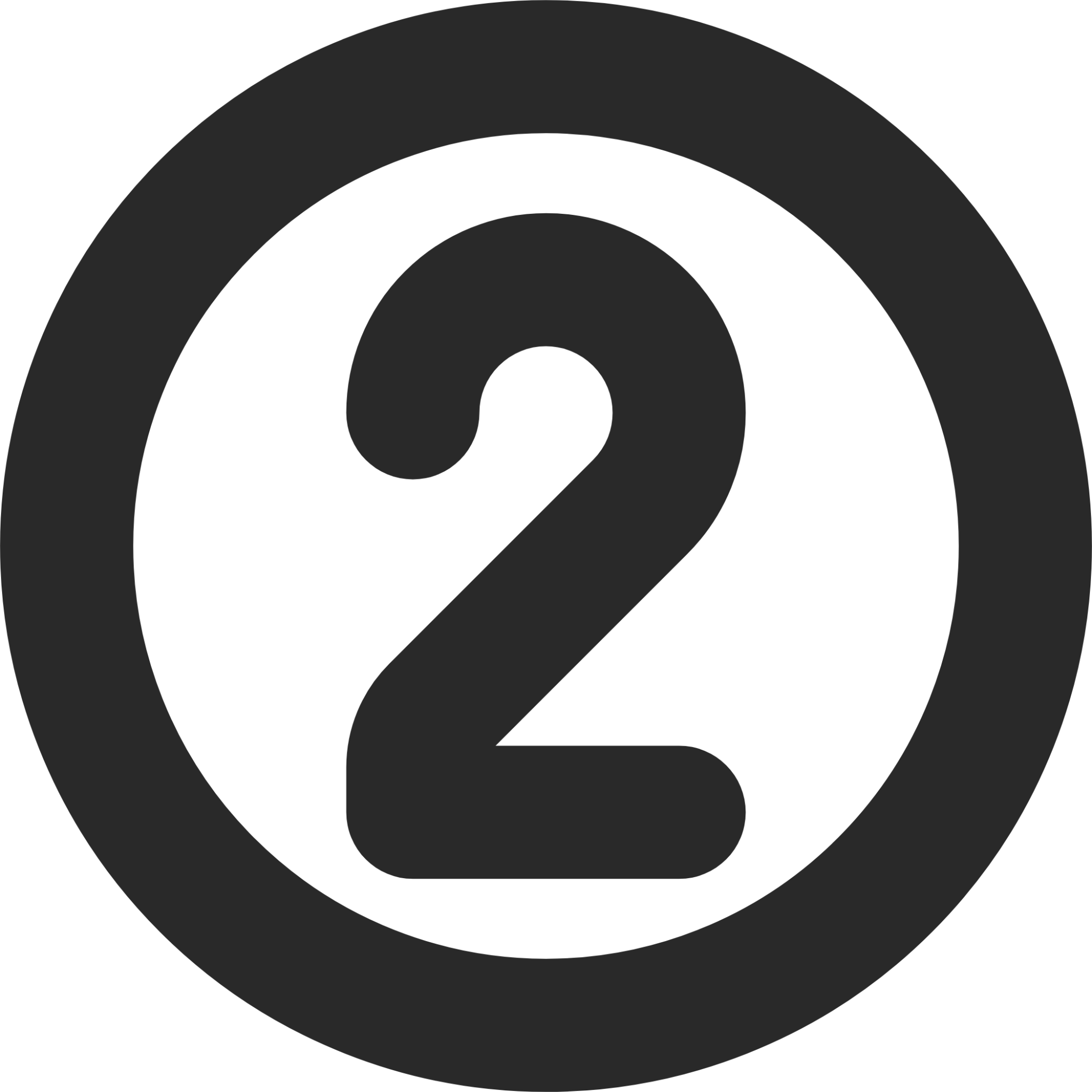 number 2 circle Icon - Download for free – Iconduck