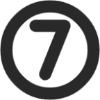 number 7 circle icon