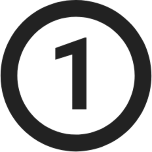 number circle icon