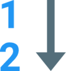 numerical sorting 12 icon