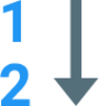 numerical sorting 12 icon
