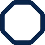 octagon line shape icon