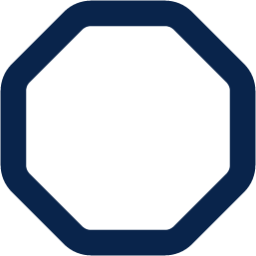 octagon line shape icon