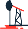 oil drilling rig illustration