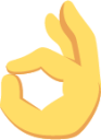 ok hand sign emoji